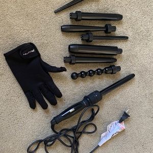 NuMe hair curling wand set